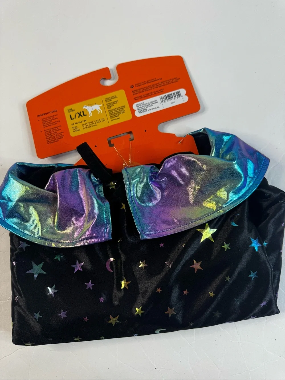 Boots & Barkley Dog Iridescent Purple Starry Cape